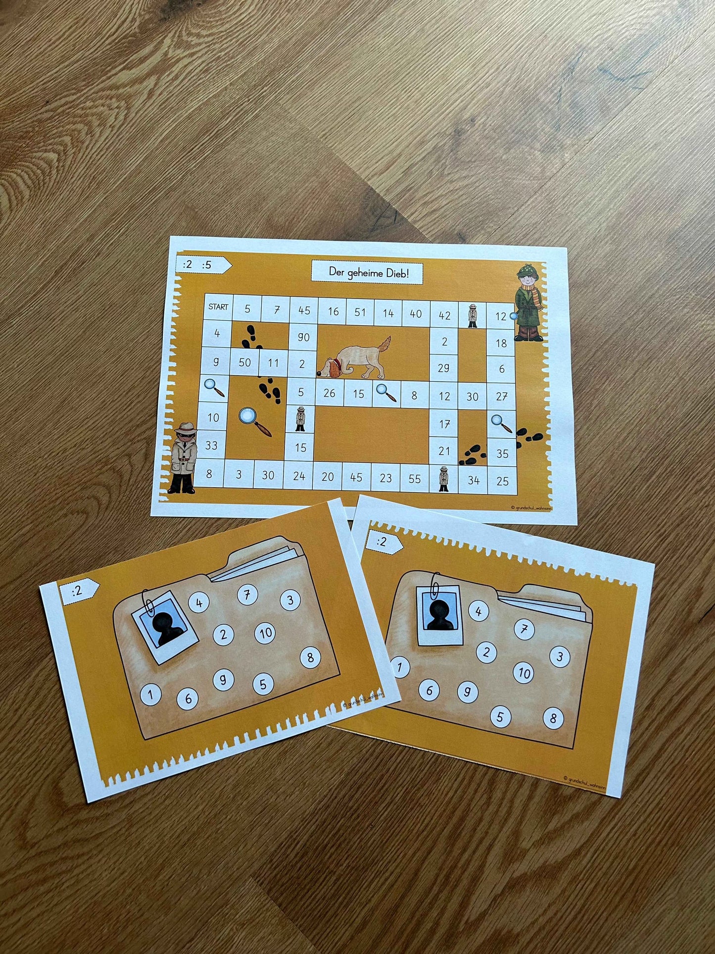 Mathespiel 1:1 (2er & 5er Reihe)