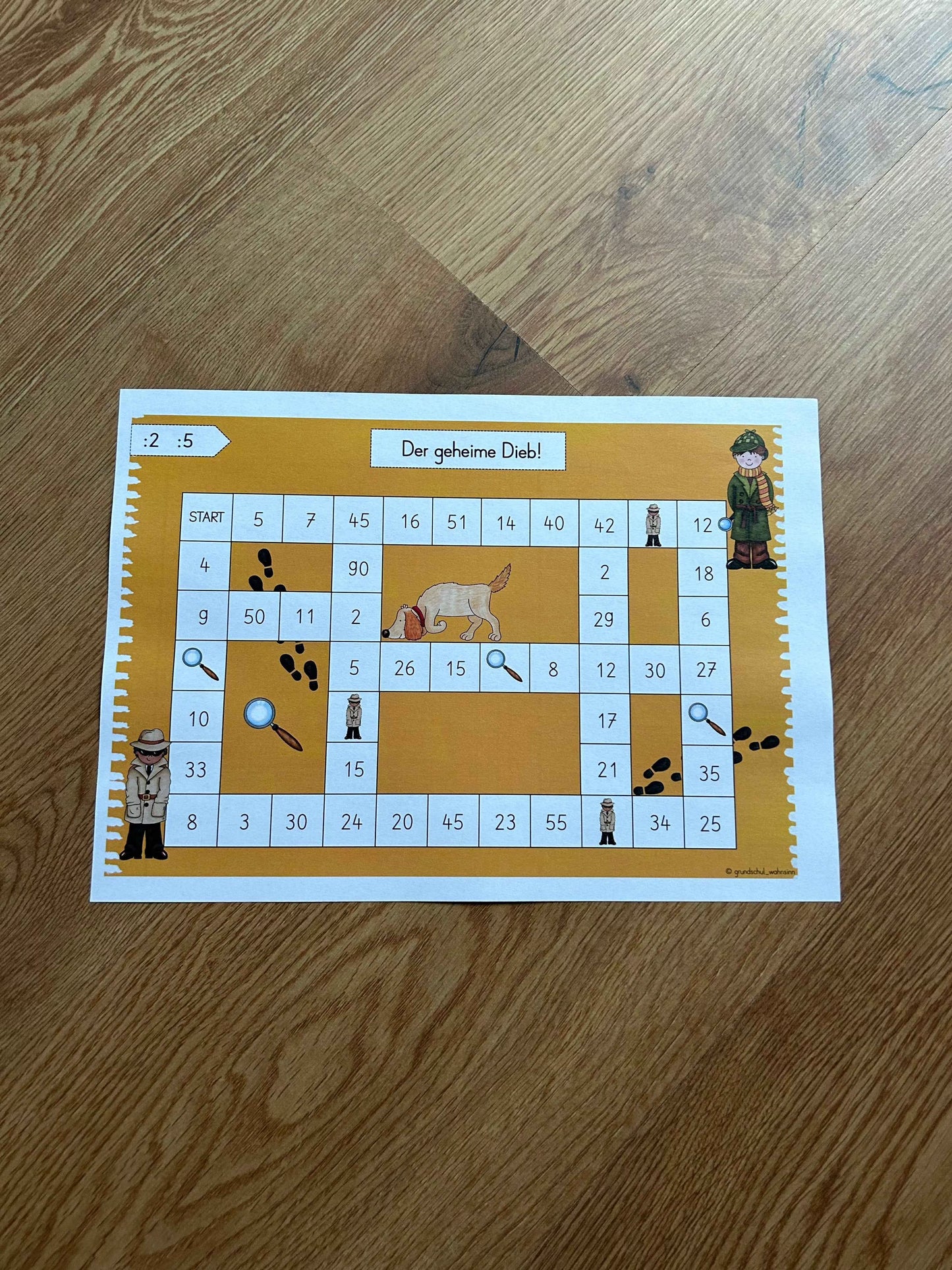 Mathespiel 1:1 (2er & 5er Reihe)