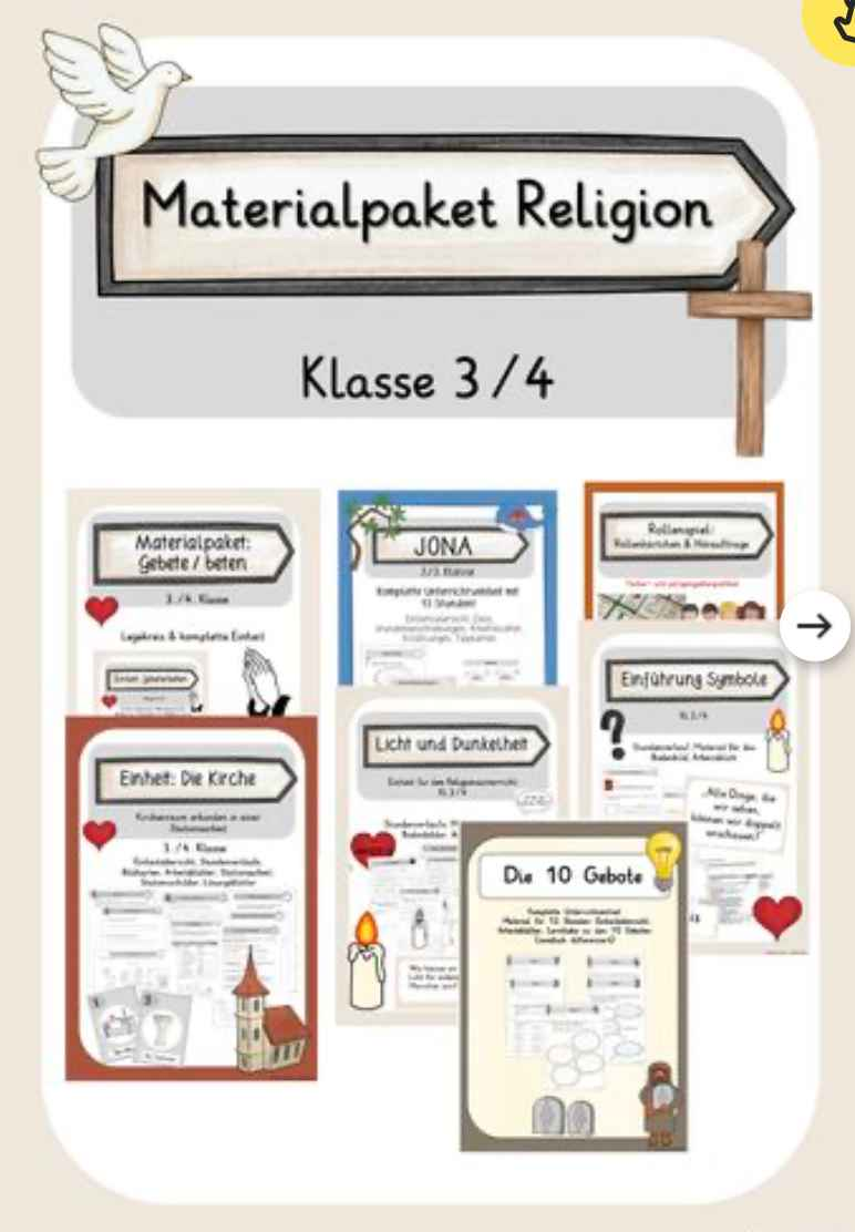 Materialpaket Religion Kl.3/4