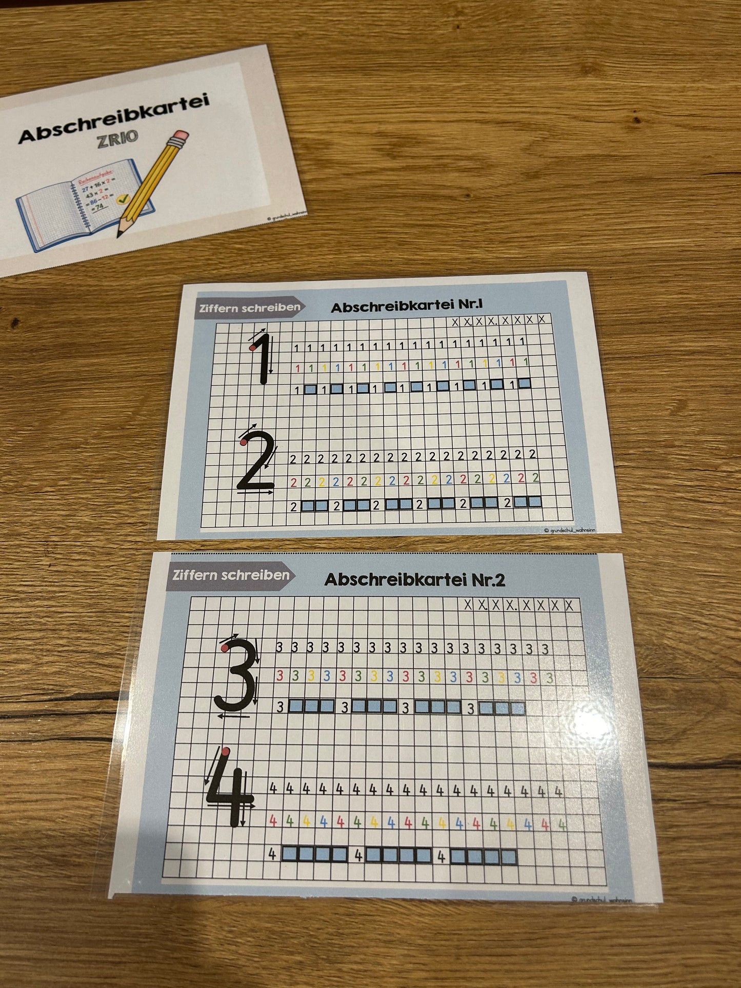 Abschreibkartei Mathematik - ZR10 und ZR20