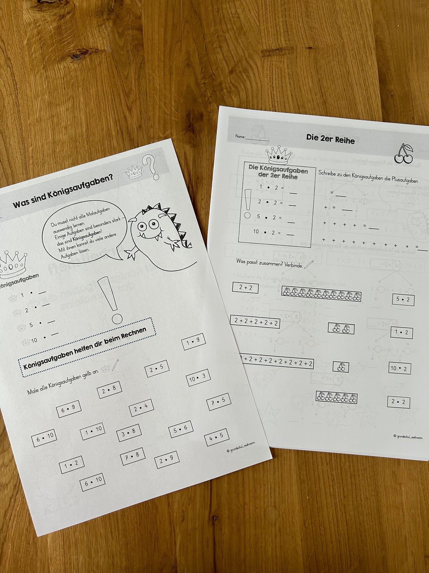 Übungsheft - Königsaufgaben Einmaleins