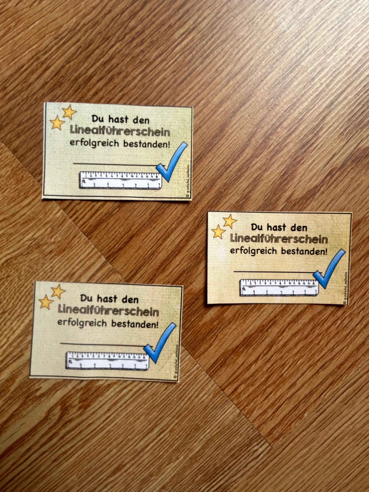 Urkunde - Linealführerschein