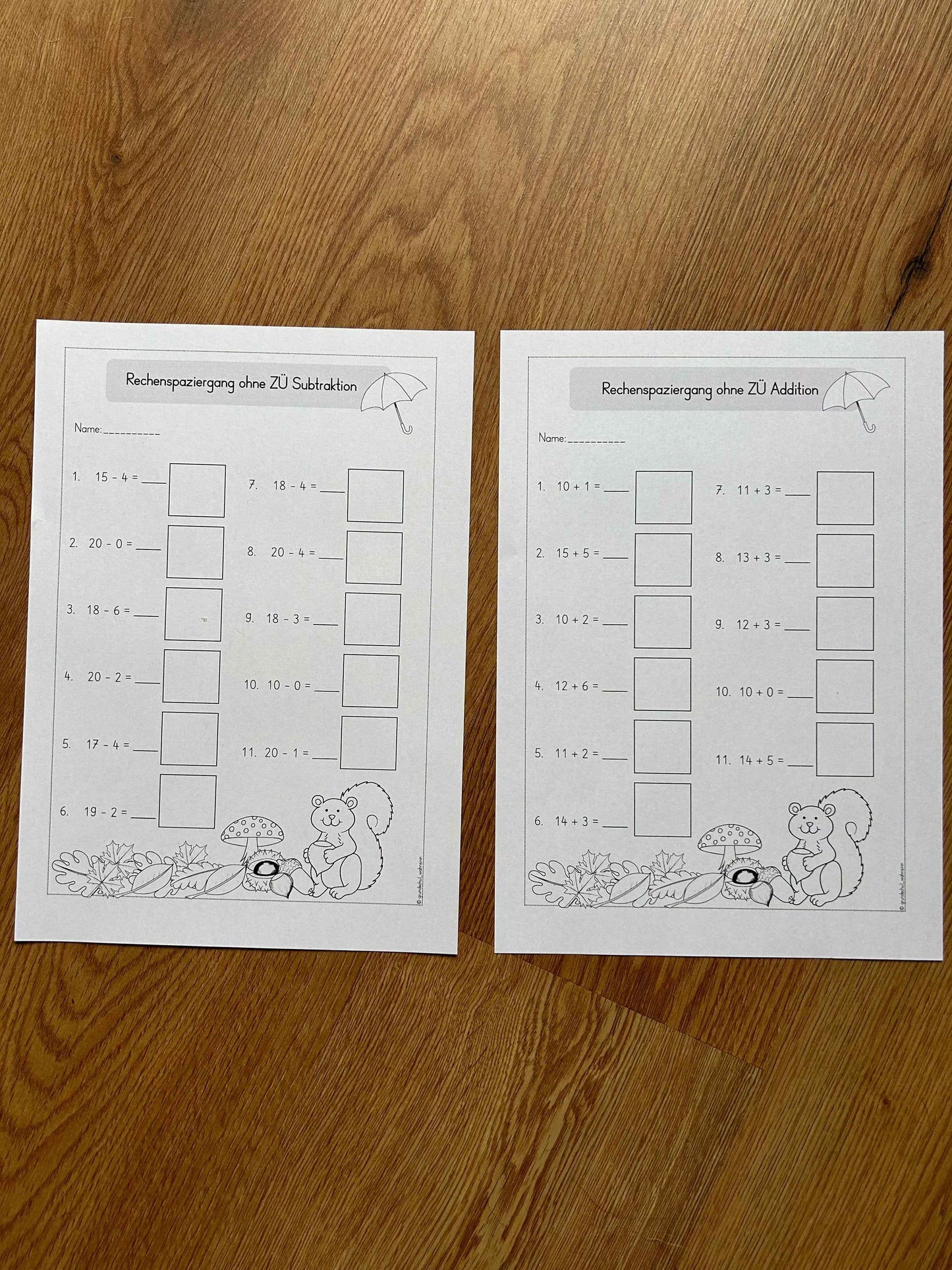 Rechenspaziergang ZR20 - Herbst