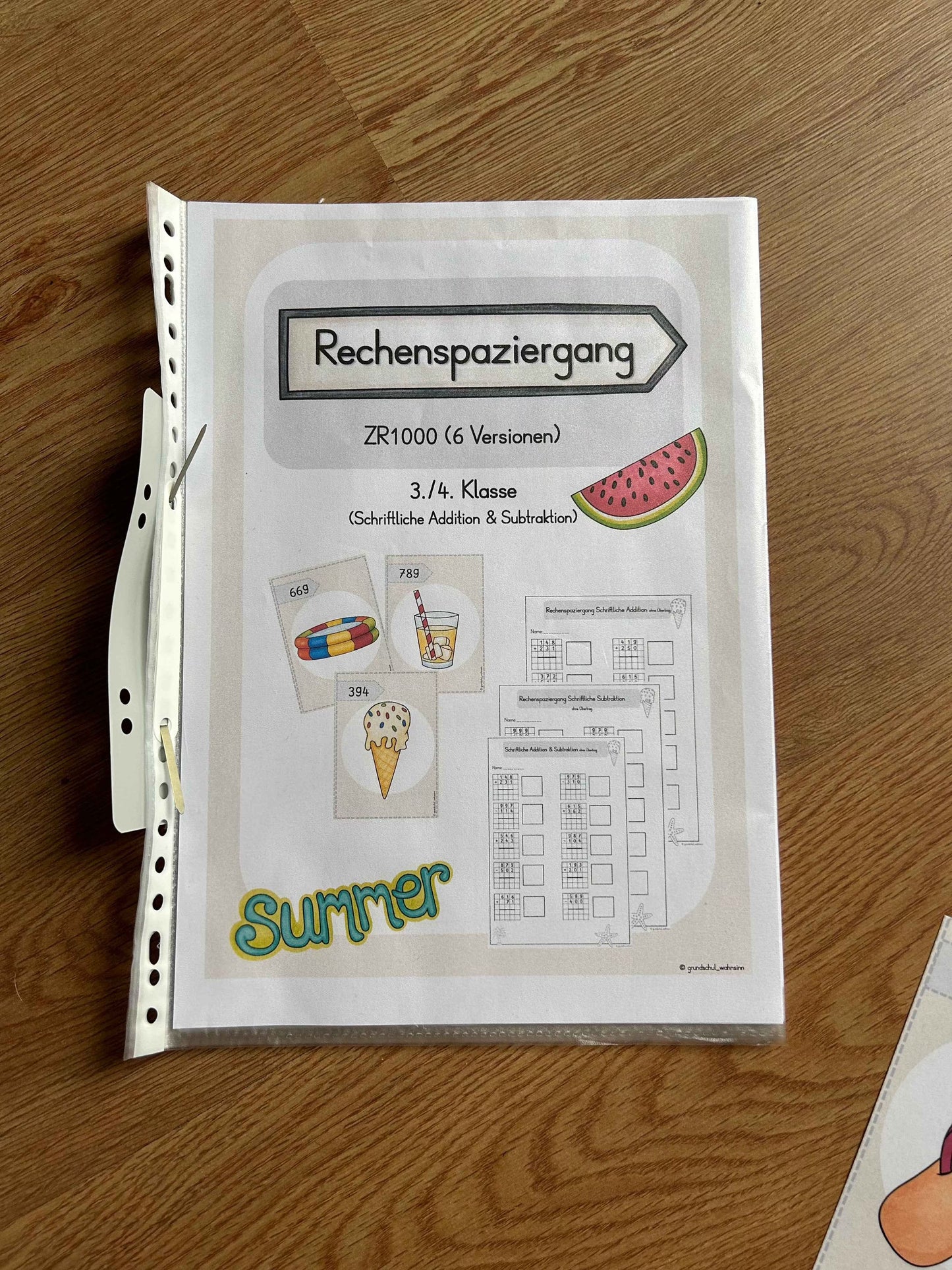 Rechenspaziergang Sommer ZR1000