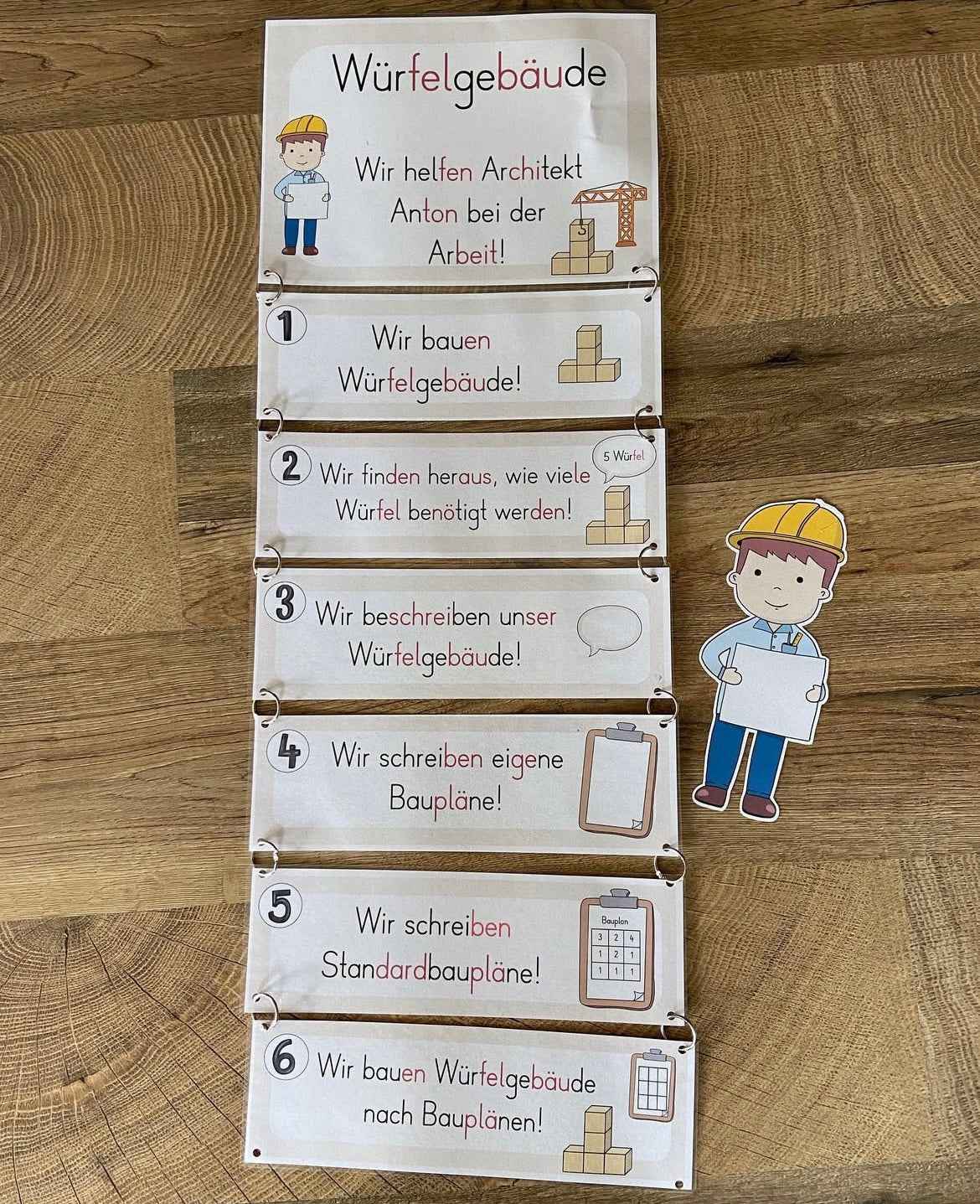 Unterrichtseinheit: Würfelgebäude Kl.2