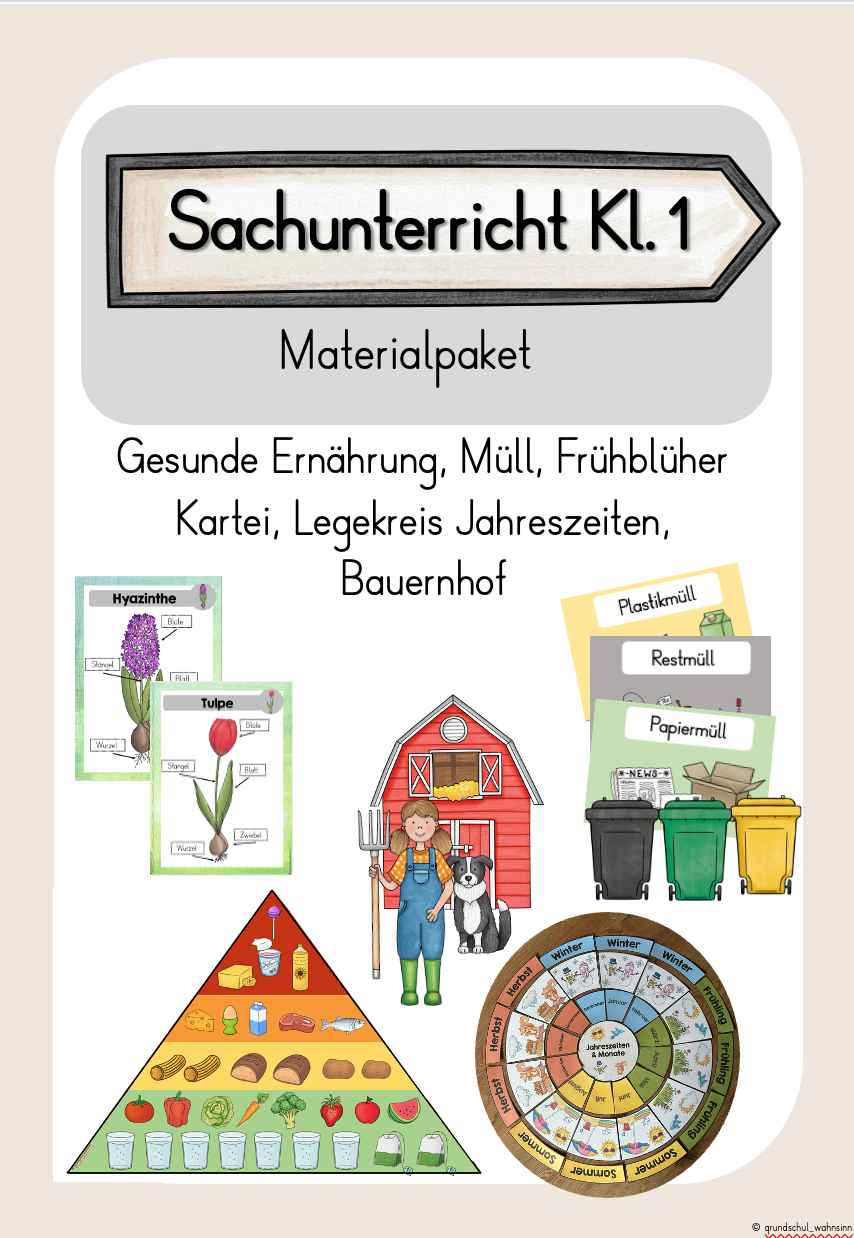 Materialpaket - Sachunterricht 1. Klasse