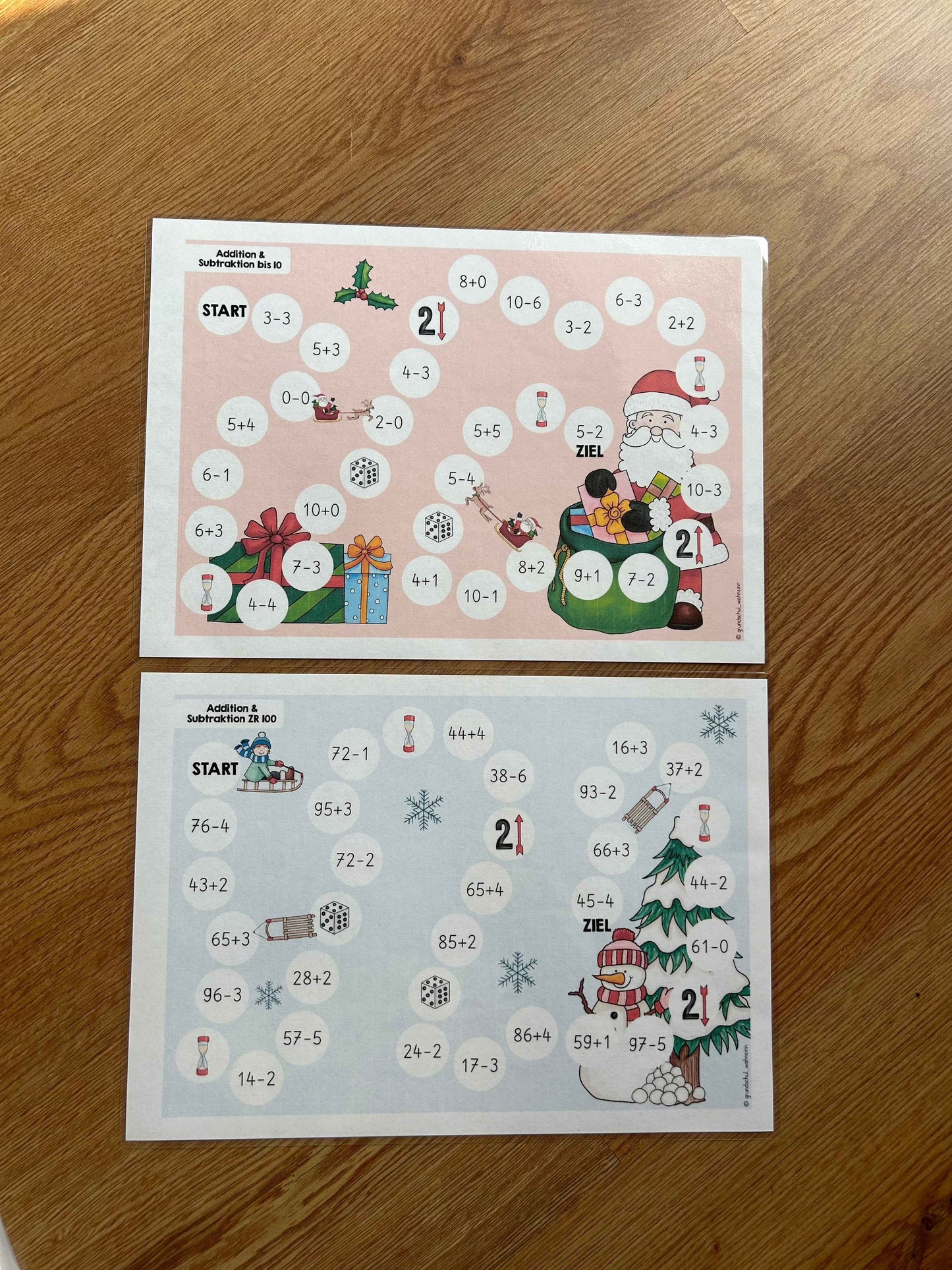 Rechenspiele - Weihnachten