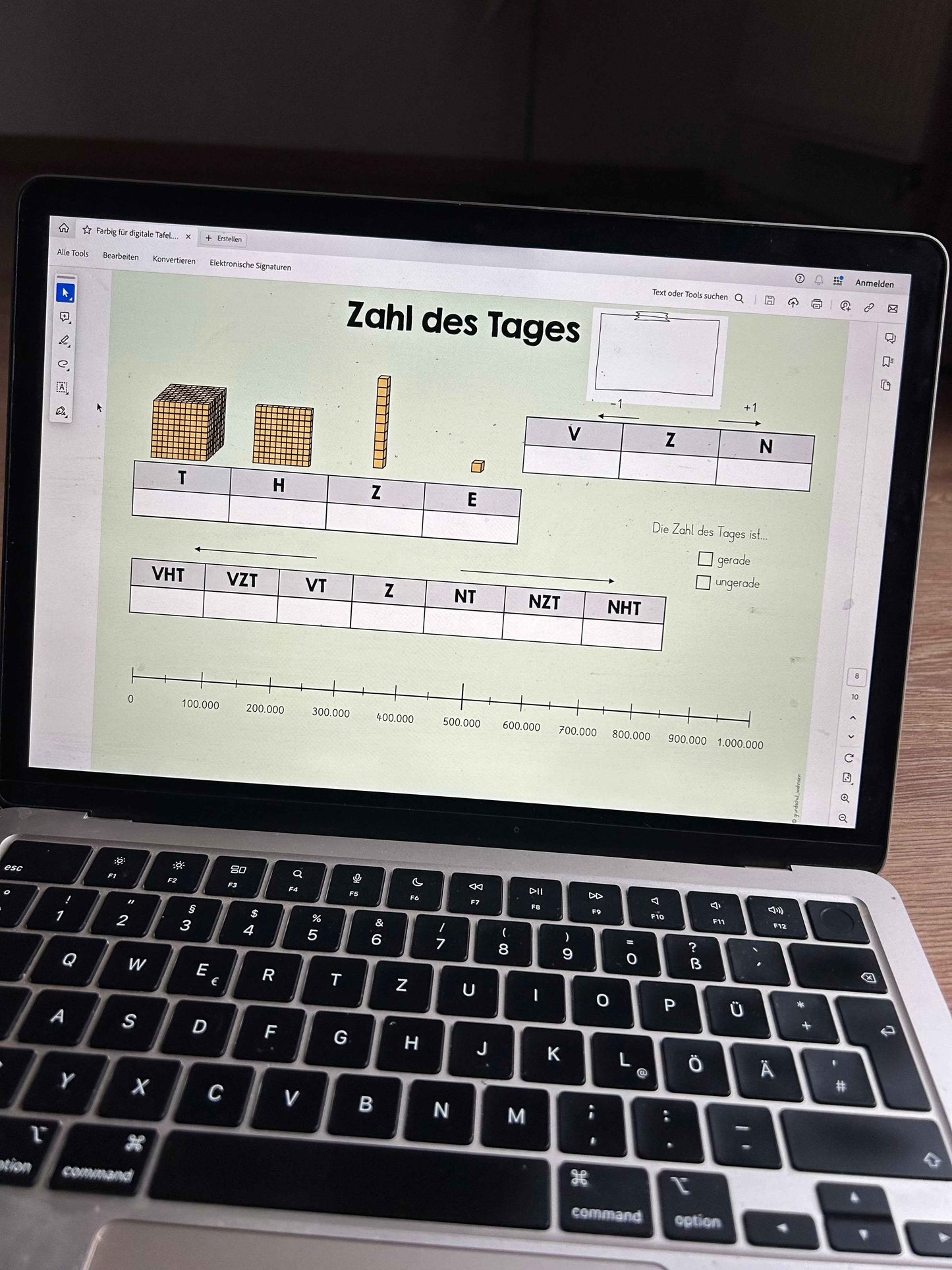 Zahl des Tages (ZR 1.000.000)