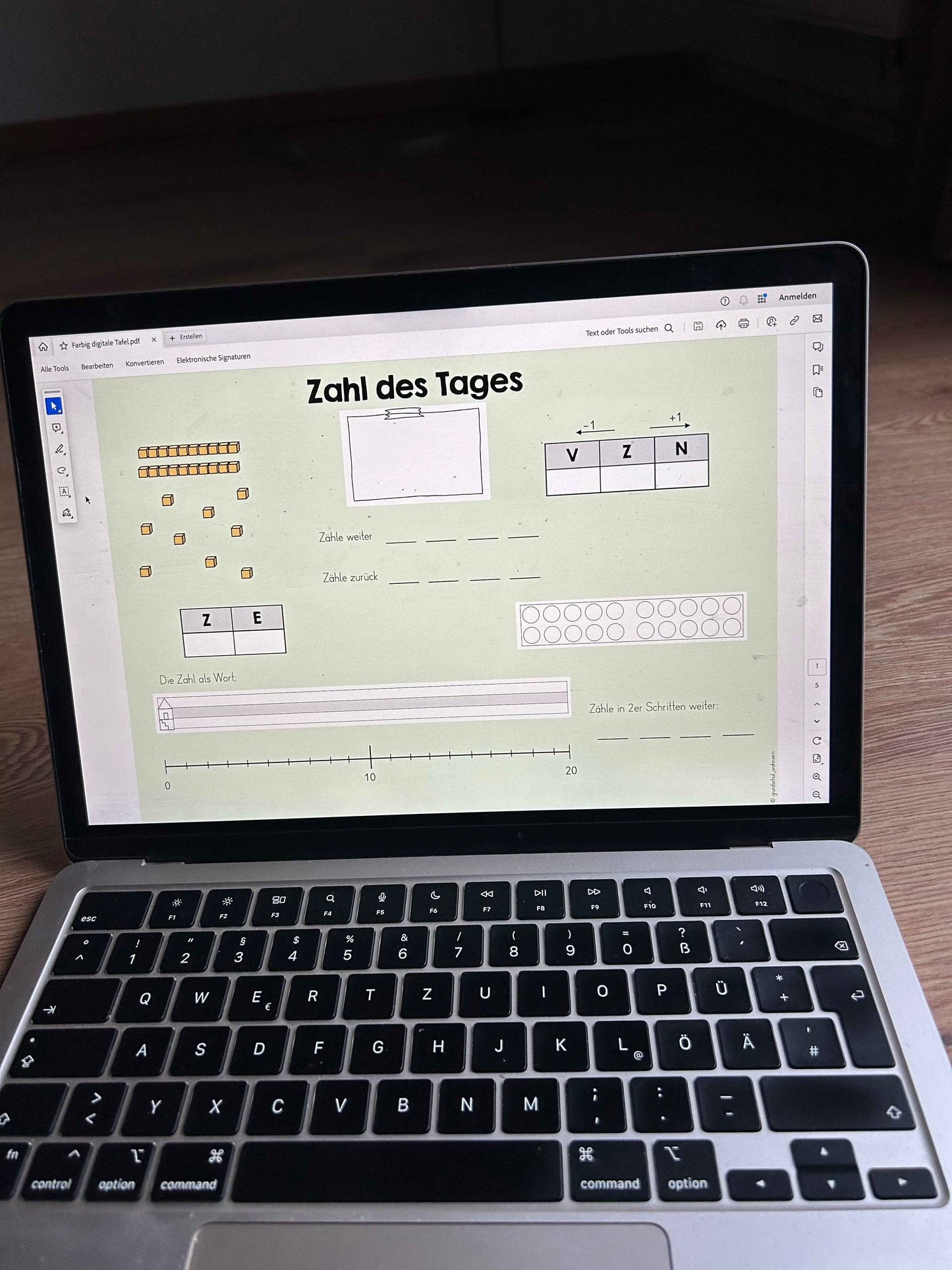 Zahl des Tages - Materialpaket