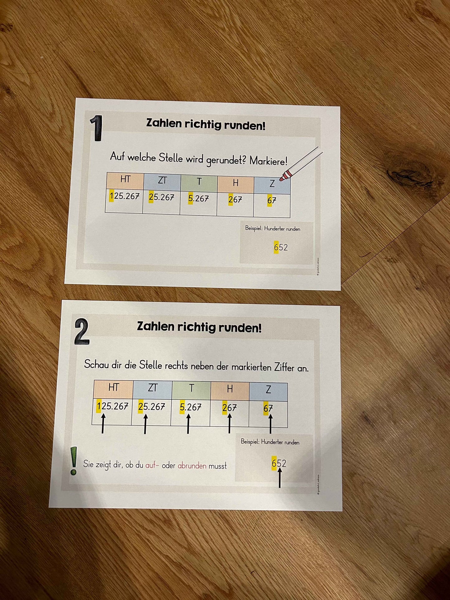 Runden bis 1 Million - Kl.4