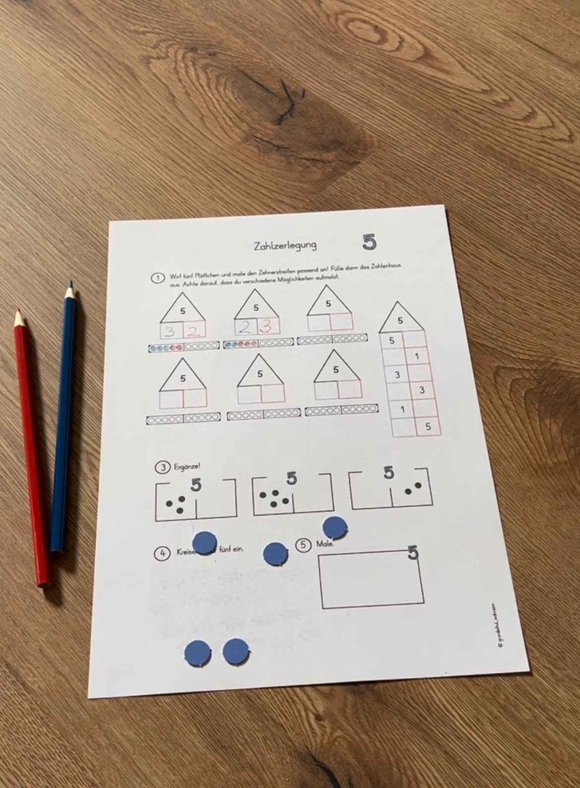 Zahlzerlegung - Übungsheft