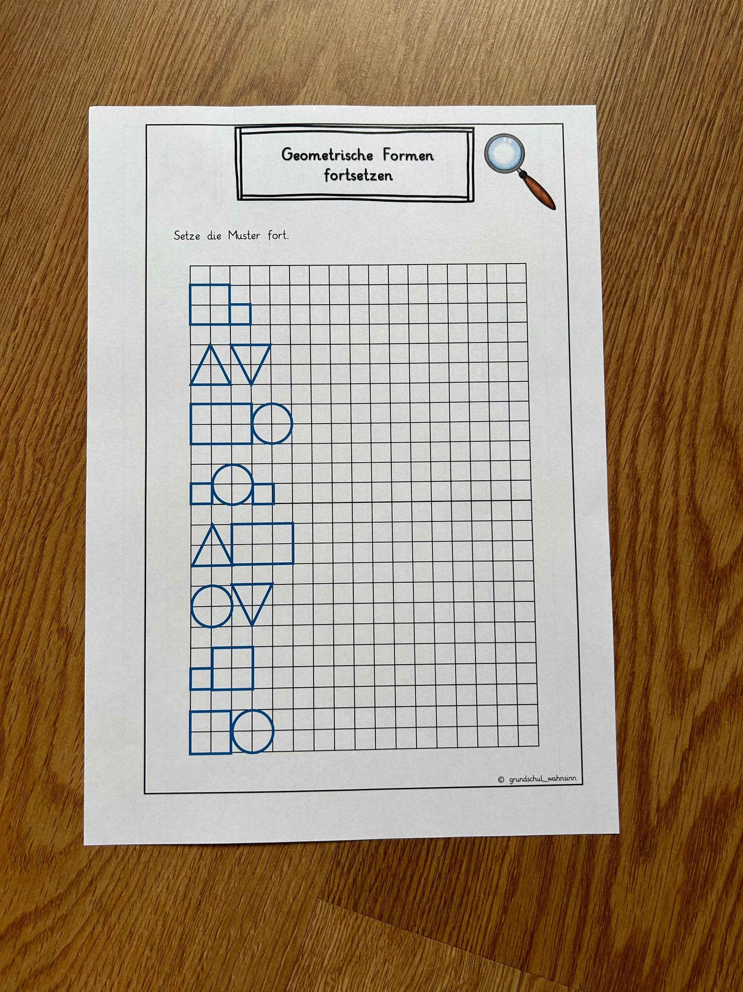 Geometrische Formen - Expertenheft & Test