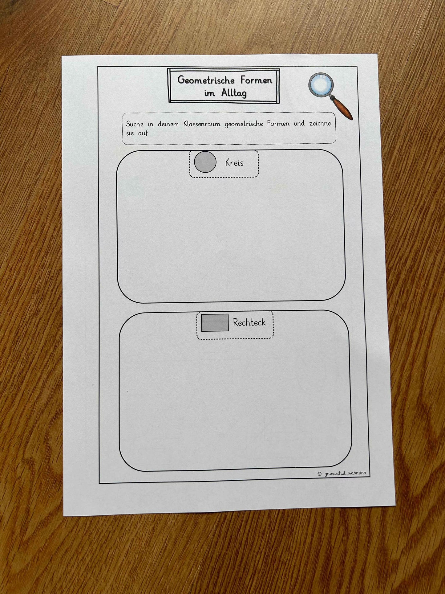 Geometrische Formen - Expertenheft & Test