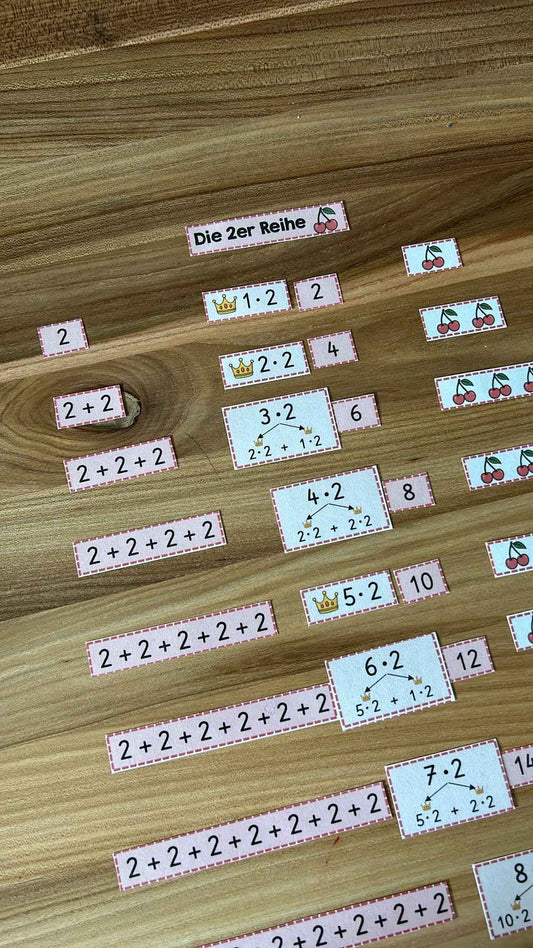 Vom Plus zum Mal - Einmaleins mit Kernaufgaben entdecken! (Legematerial)