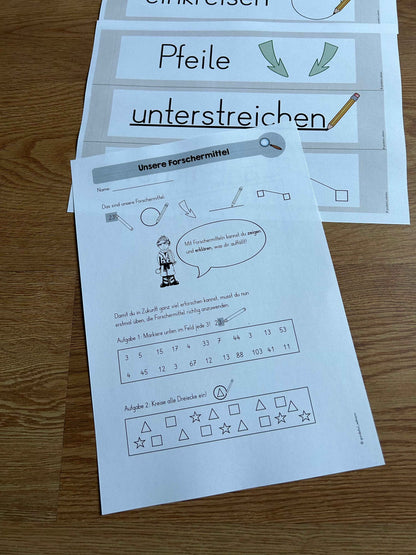 Tafelmaterial -  Forschermittel