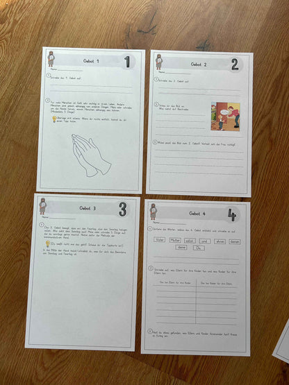 Die 10 Gebote - Lerntheke