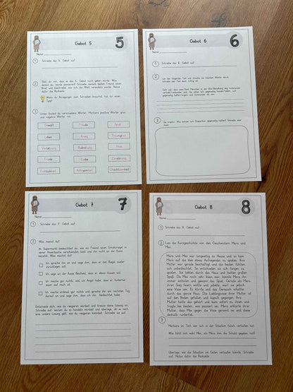 Die 10 Gebote - Lerntheke