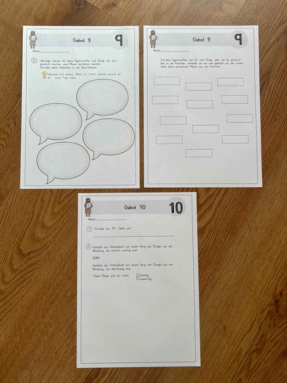 Die 10 Gebote - Lerntheke