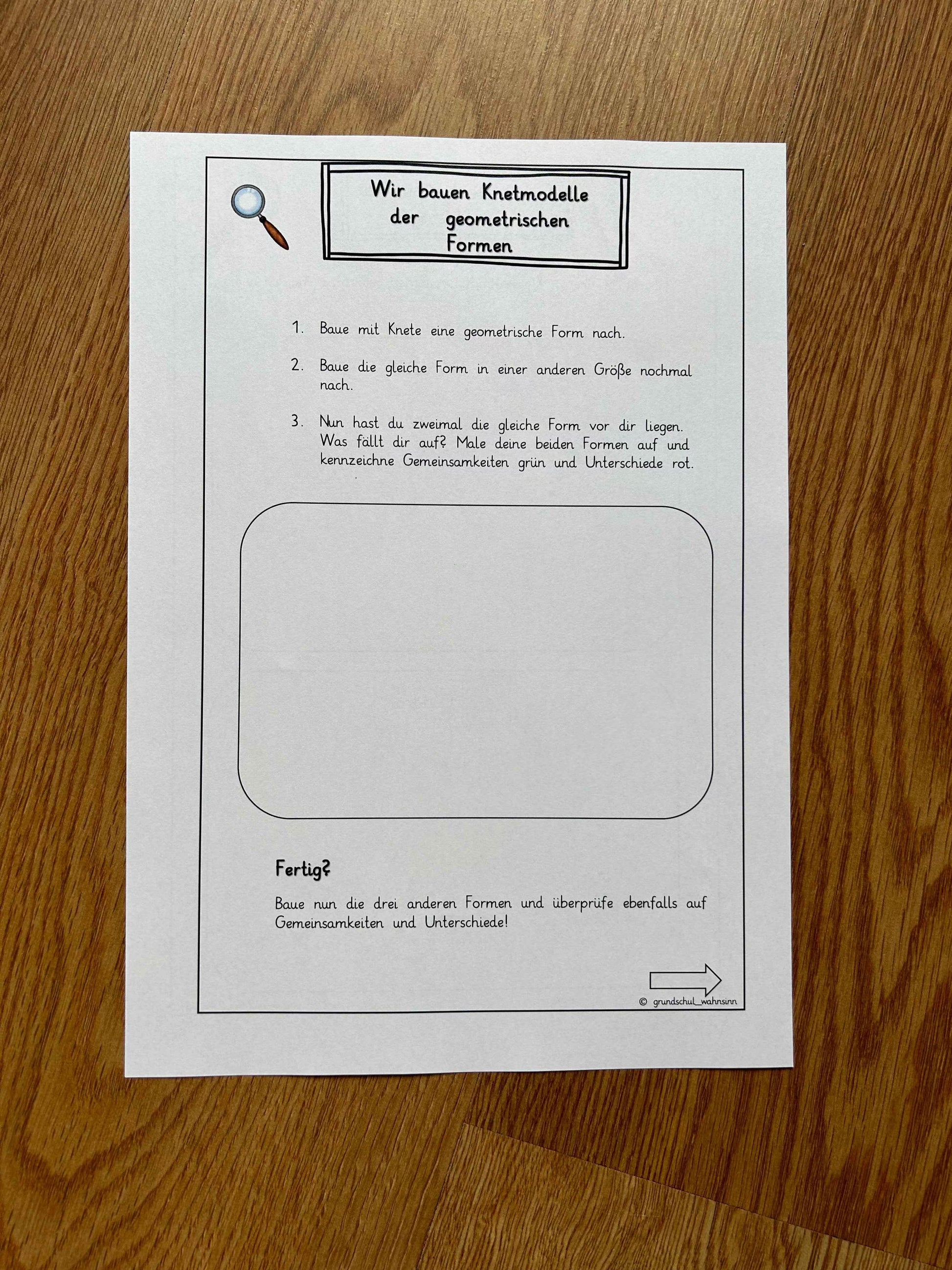 Geometrische Formen - Expertenheft & Test