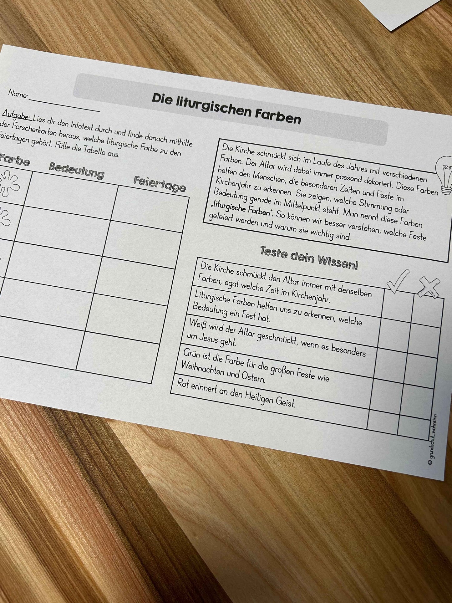 Einführung "Das Kirchenjahr" Kl.3/4