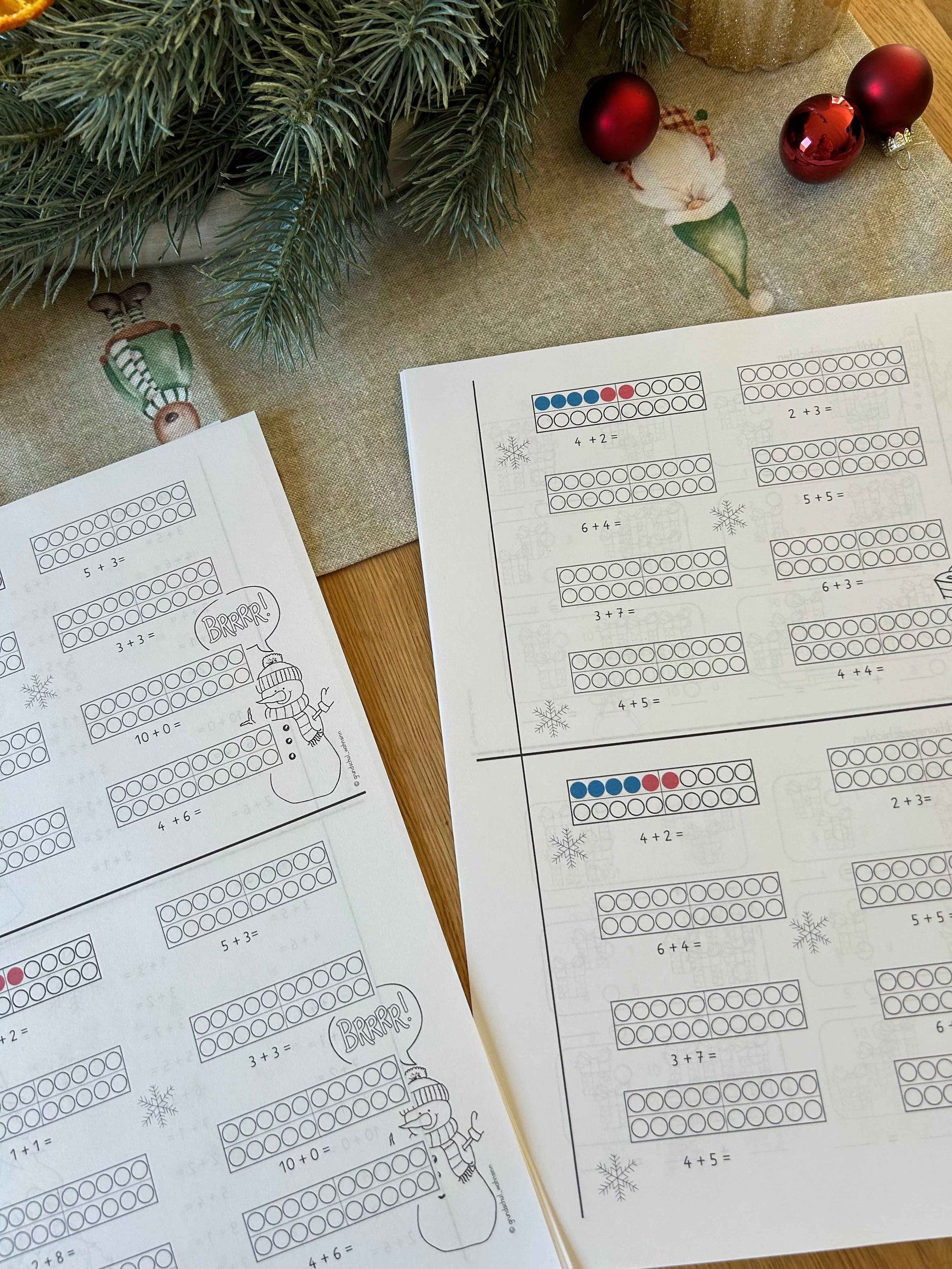 Winter Mini-Hefte Mathe Kl. 1 und 2