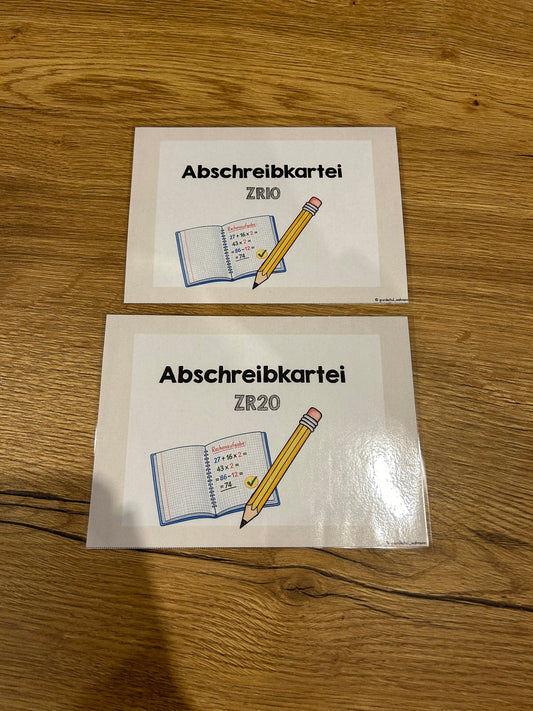 Abschreibkartei Mathematik - ZR10 und ZR20