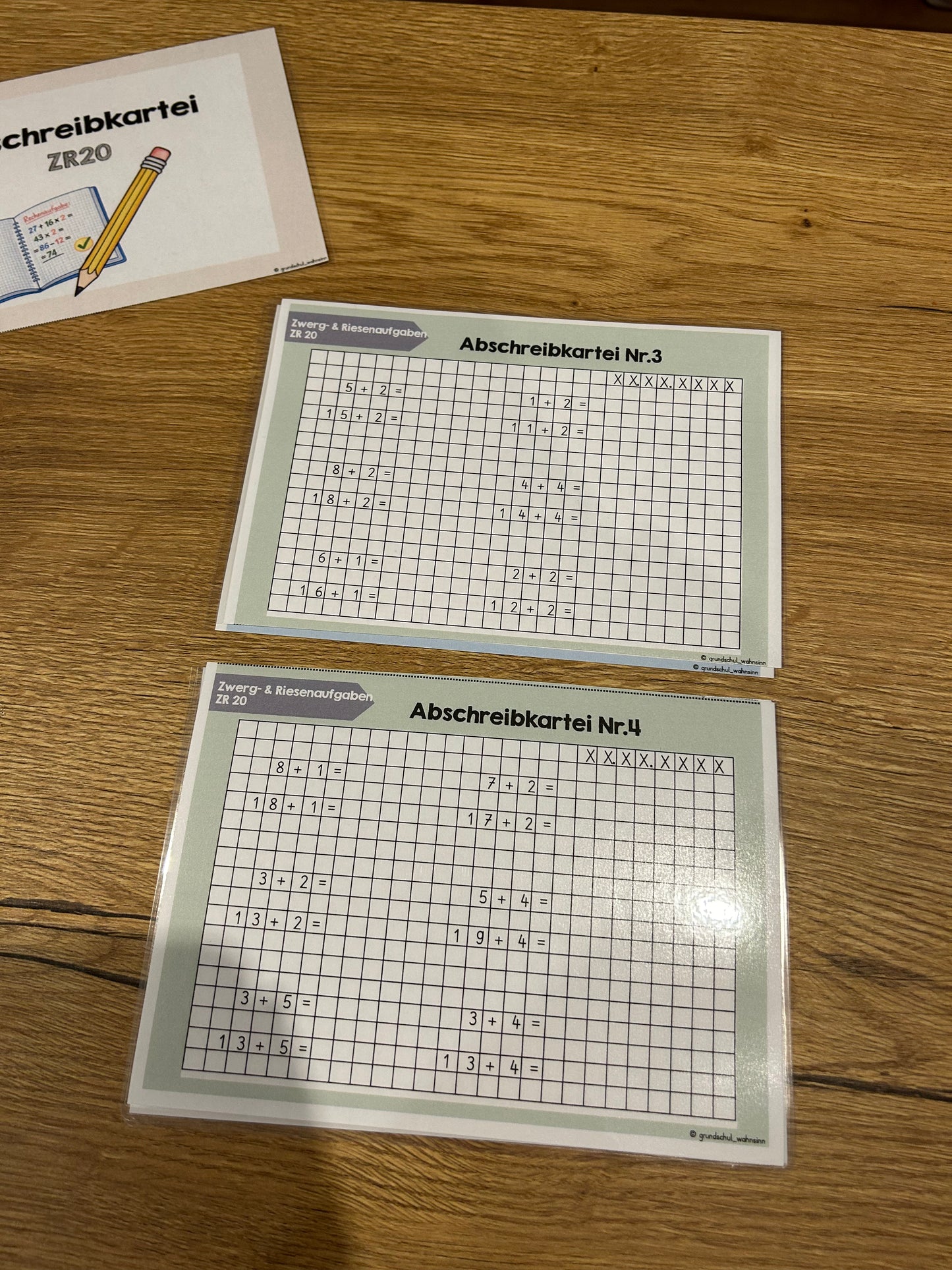 Abschreibkartei Mathematik - ZR20