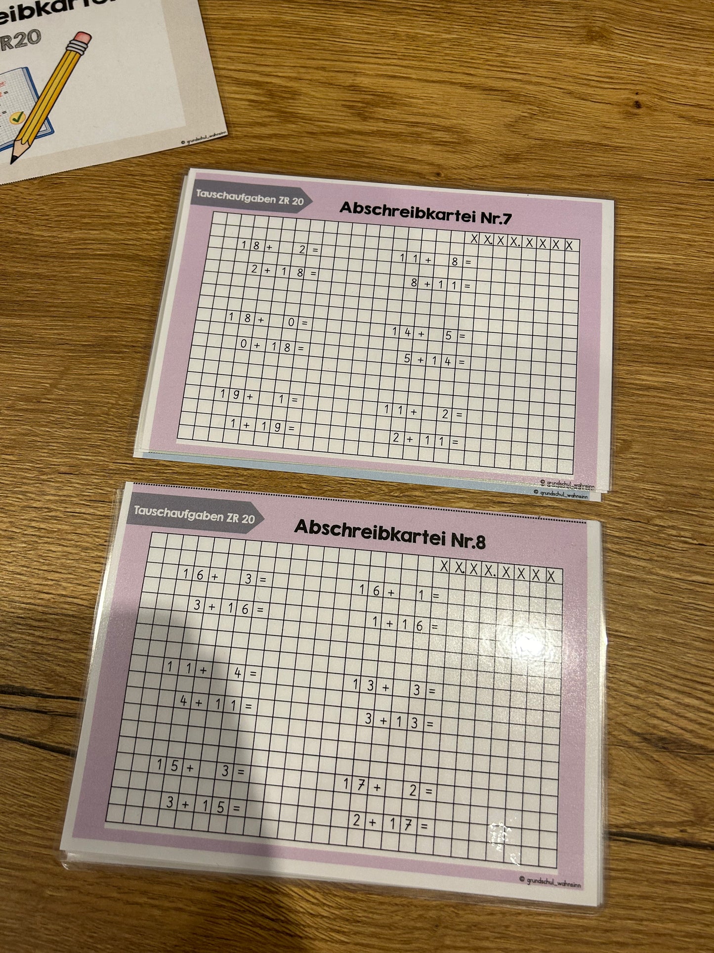 Abschreibkartei Mathematik - ZR20