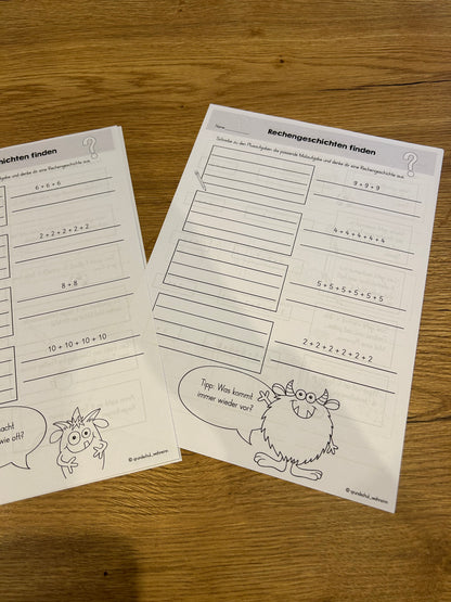 Übungsheft - Vom Plus zum Mal