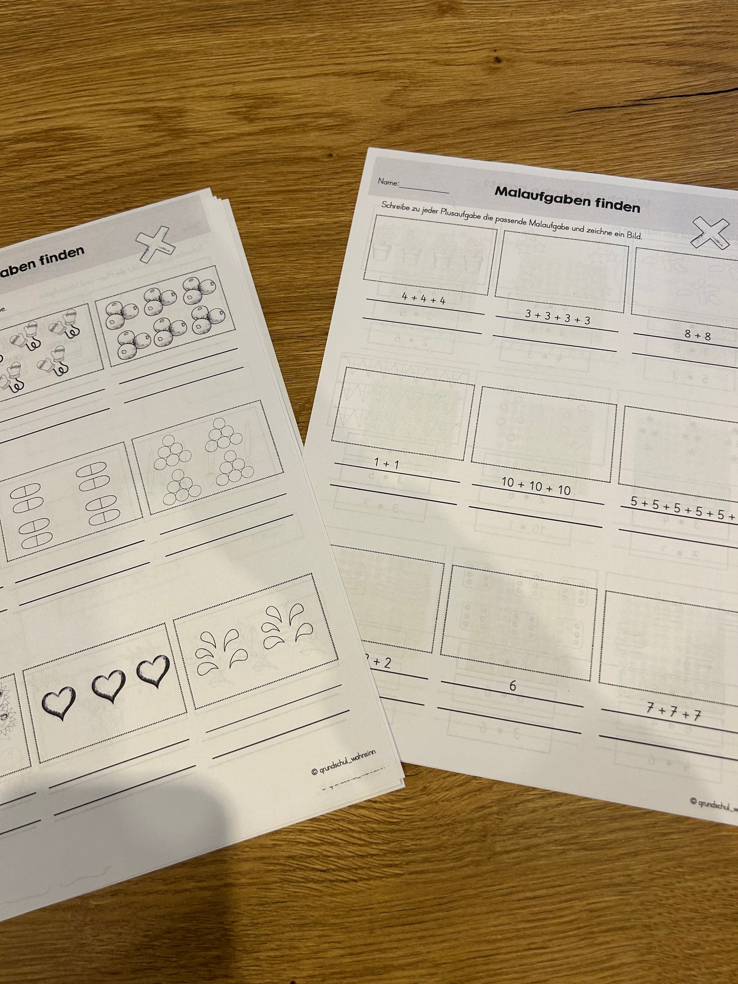 Übungsheft - Vom Plus zum Mal