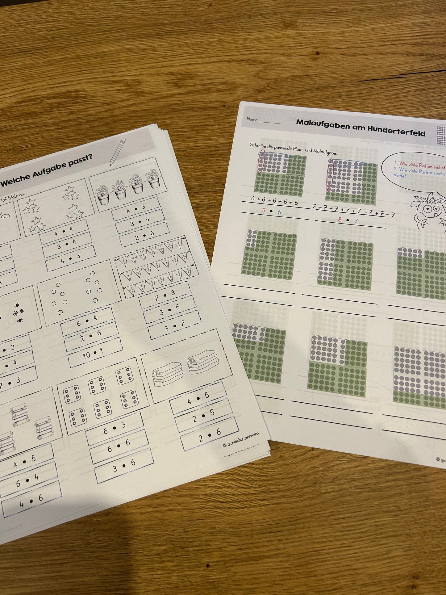 Übungsheft - Vom Plus zum Mal
