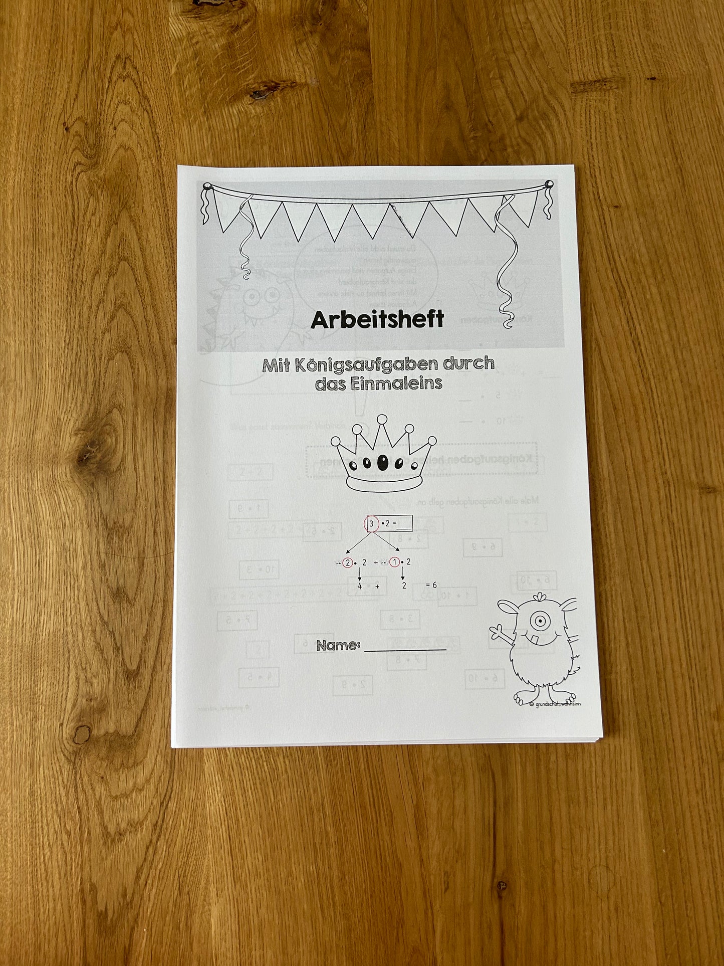 Übungsheft - Königsaufgaben Einmaleins