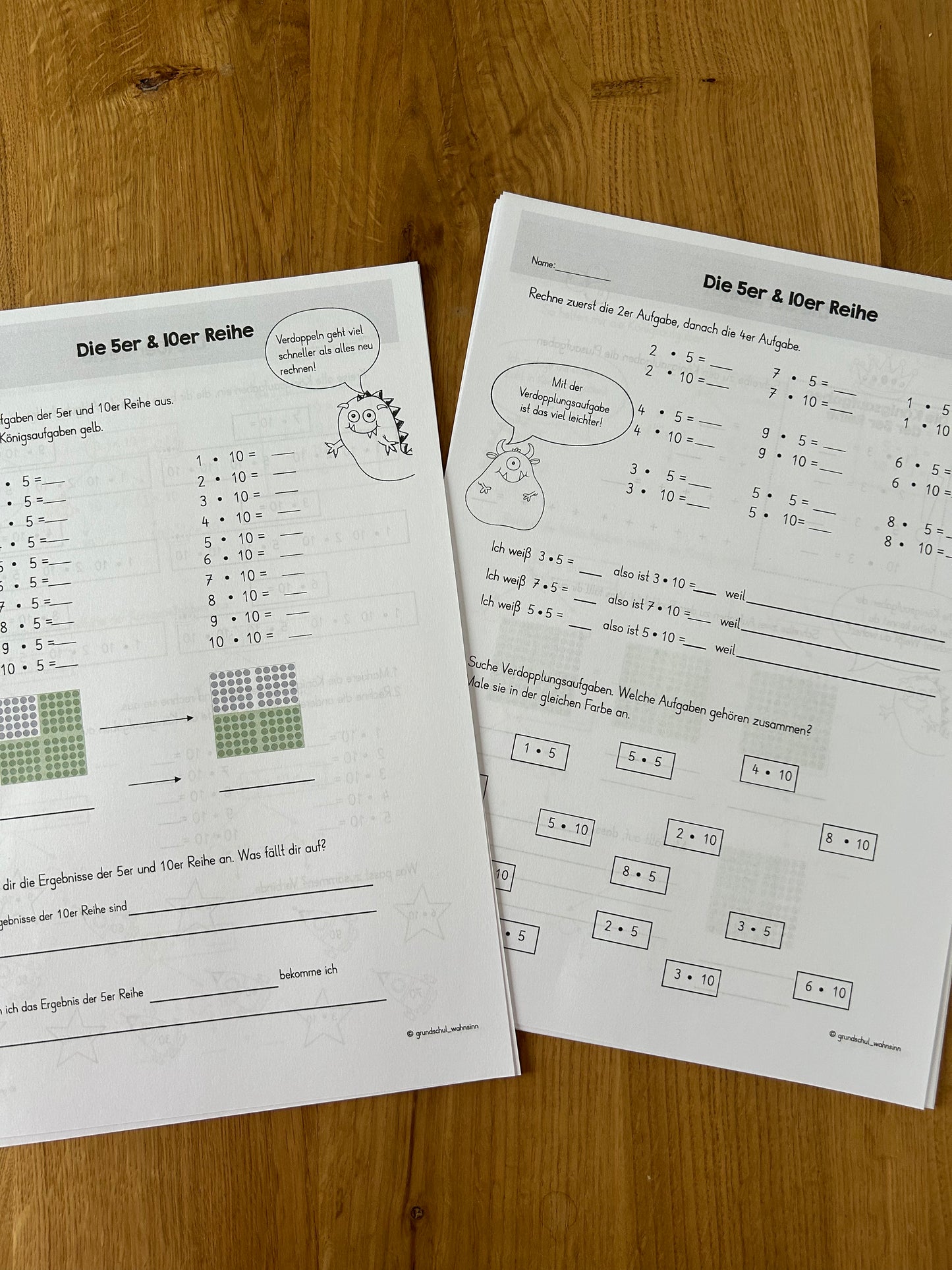 Übungshefte Einmaleins