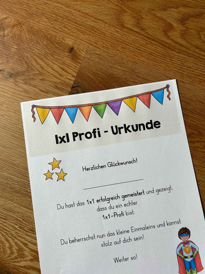 1x1 Profi - Urkunden