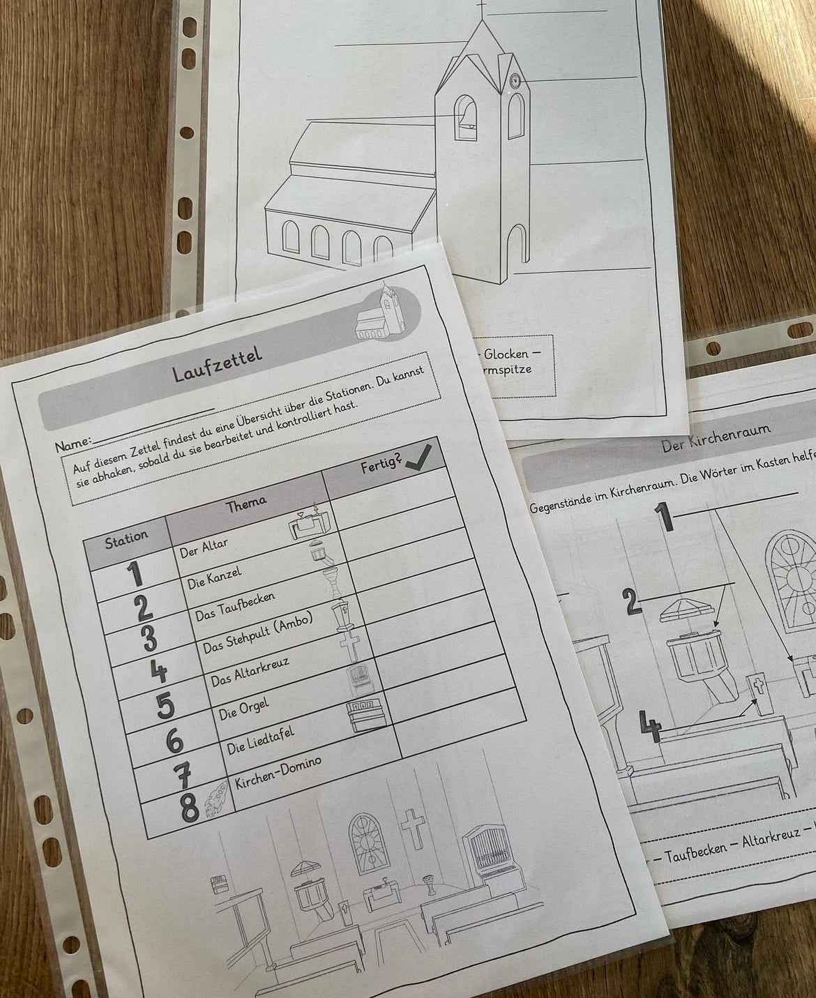 Die Kirche - eine Stationsarbeit