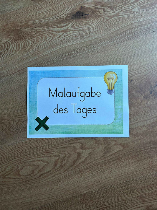 Malaufgabe des Tages - Kl.2