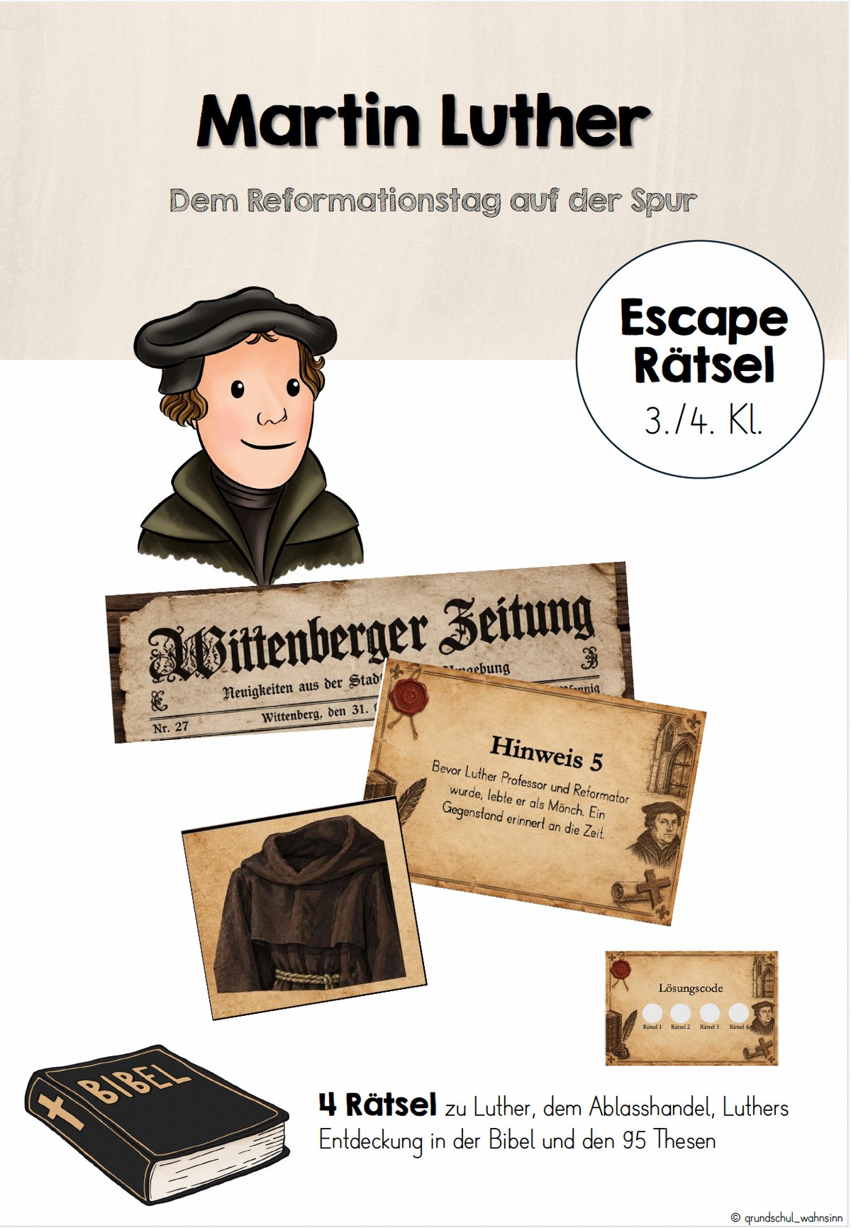 Martin Luther - Escape Room Deckblatt