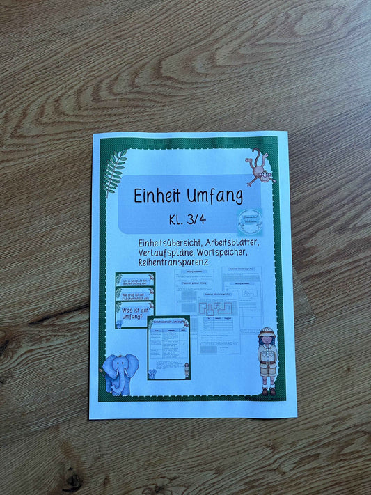 Einheit "Umfang und Umfangsbestimmung" - Kl.3/4